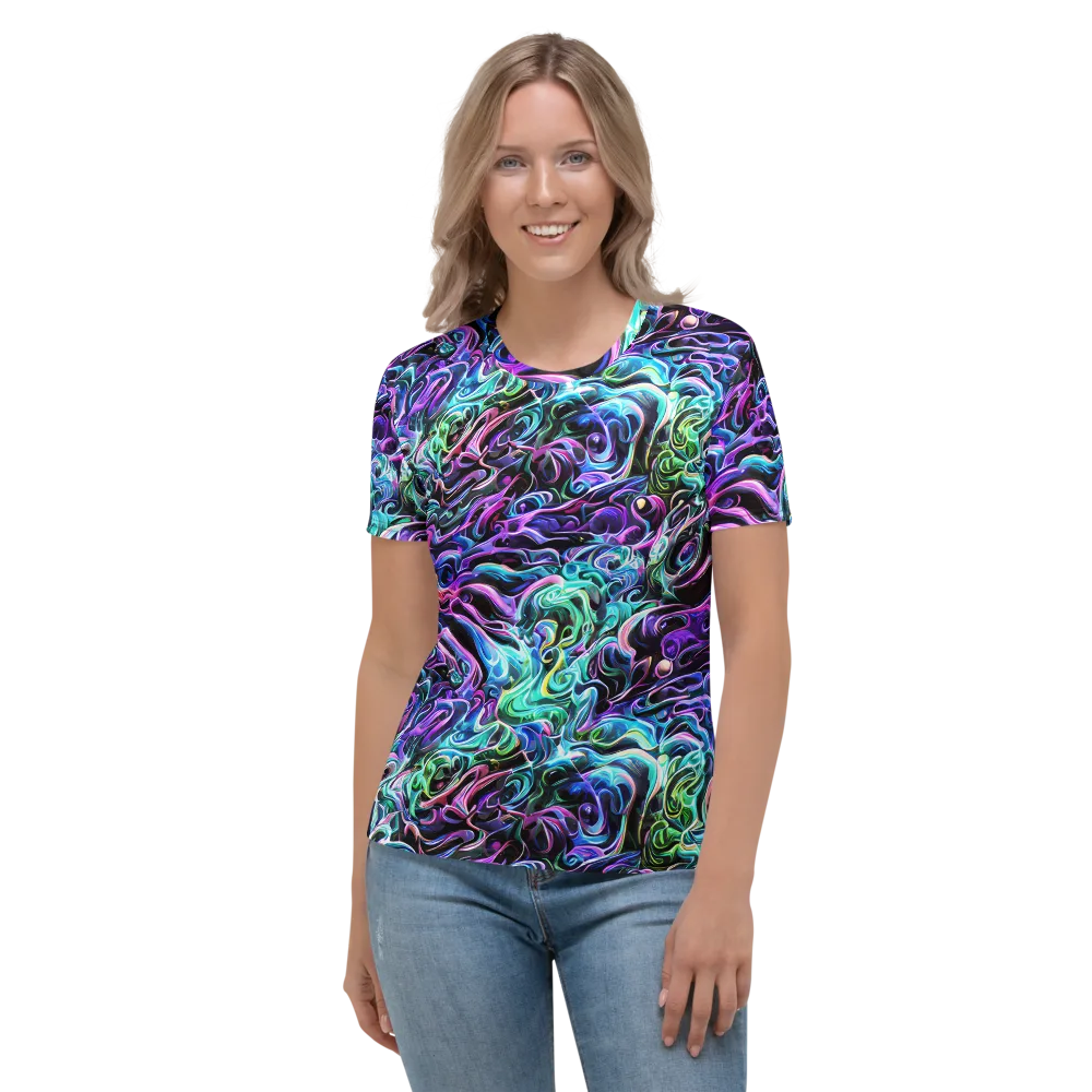Afterglow Riptide on Women's Crew Neck T-Shirt — Front