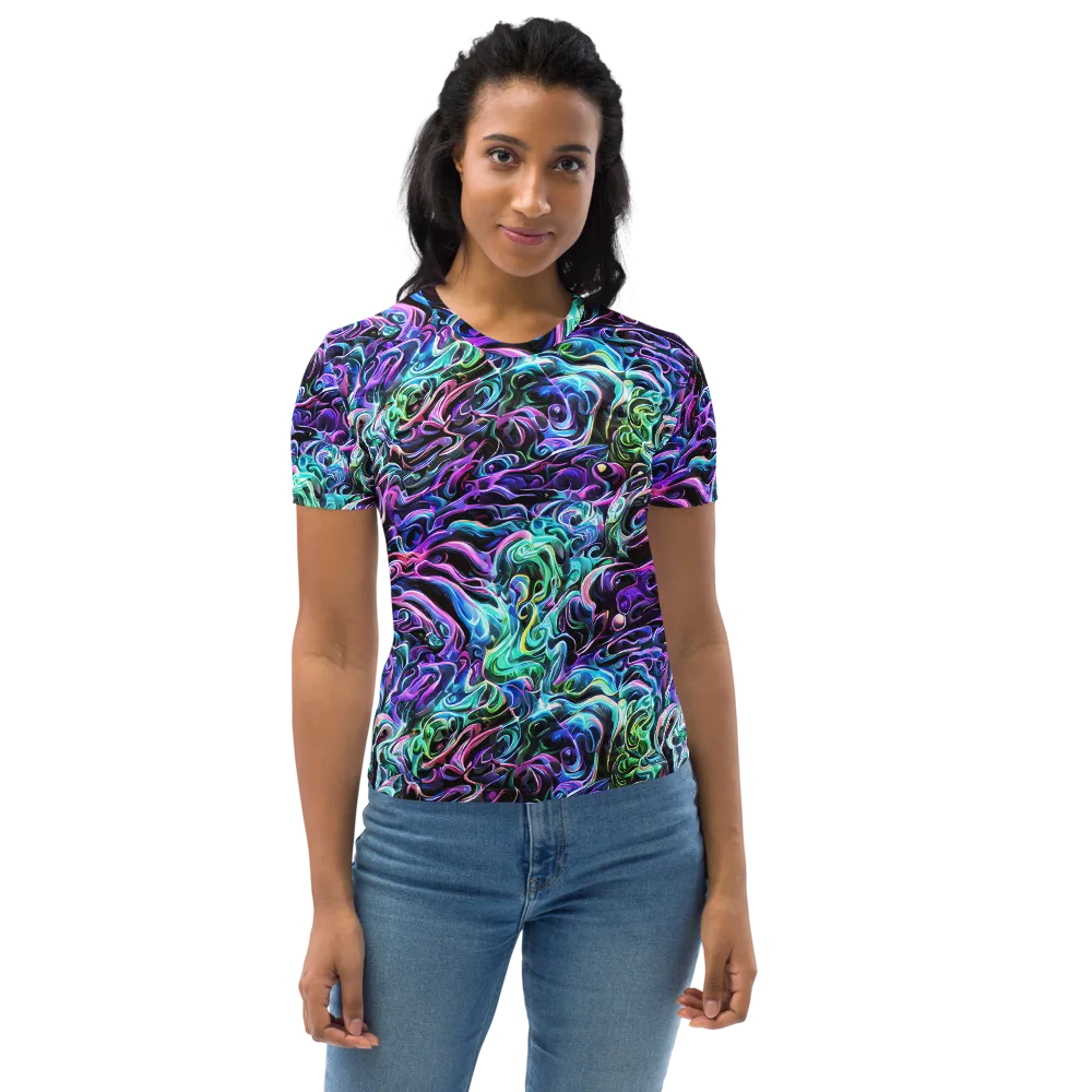 Afterglow Riptide on Women's Crew Neck T-Shirt — Front