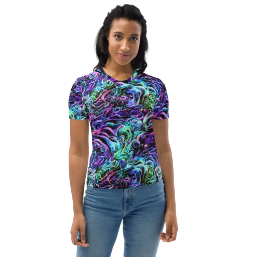 Afterglow Riptide on a Women's Crew Neck T-Shirt