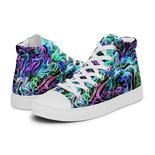 Afterglow Riptide on a Women's High Top Canvas Shoes