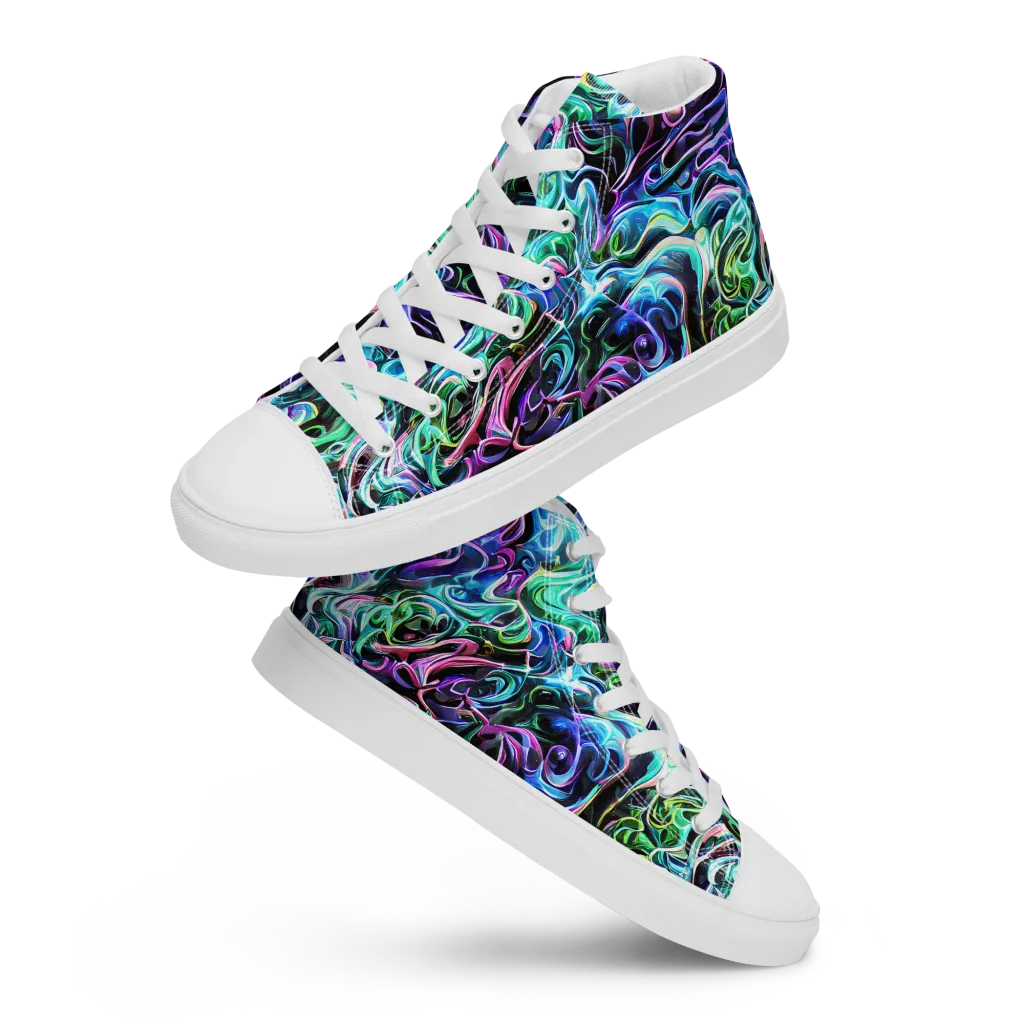 Afterglow Riptide on Women's High Top Canvas Shoes — Front