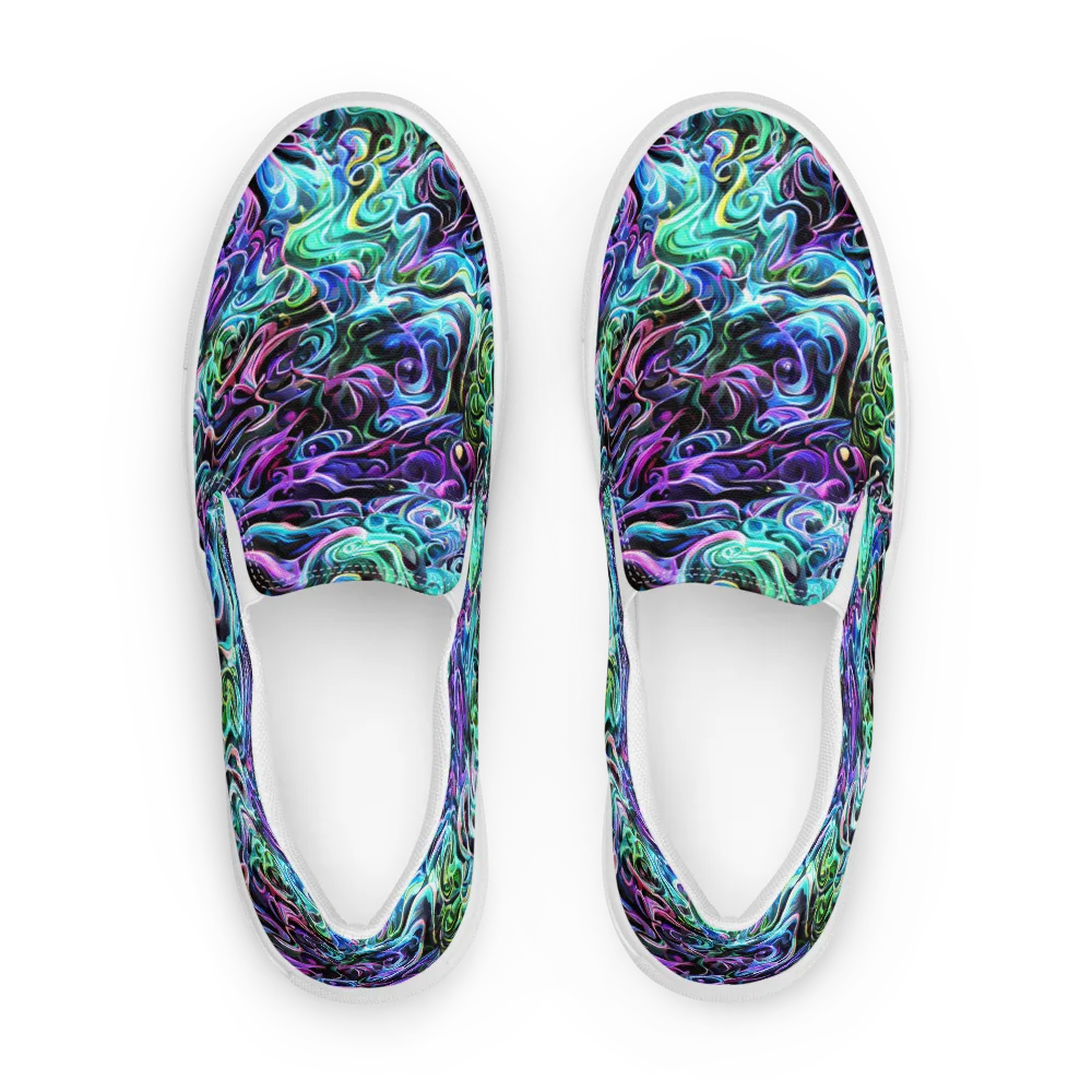 Afterglow Riptide on Men's Slip-On Canvas Shoes — Front