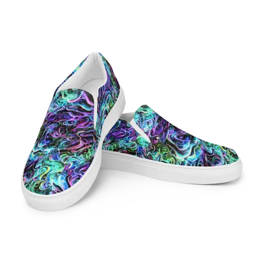 Afterglow Riptide on a Men's Slip-On Canvas Shoes