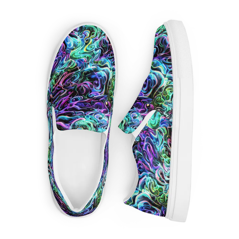 Afterglow Riptide on Men's Slip-On Canvas Shoes — Front