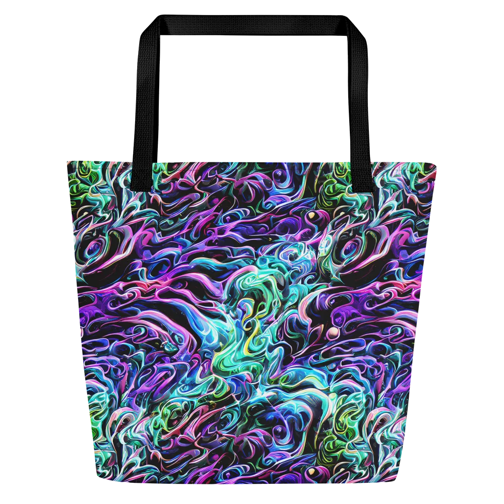 Afterglow Riptide on Large Tote Bag W/ Pocket — Front