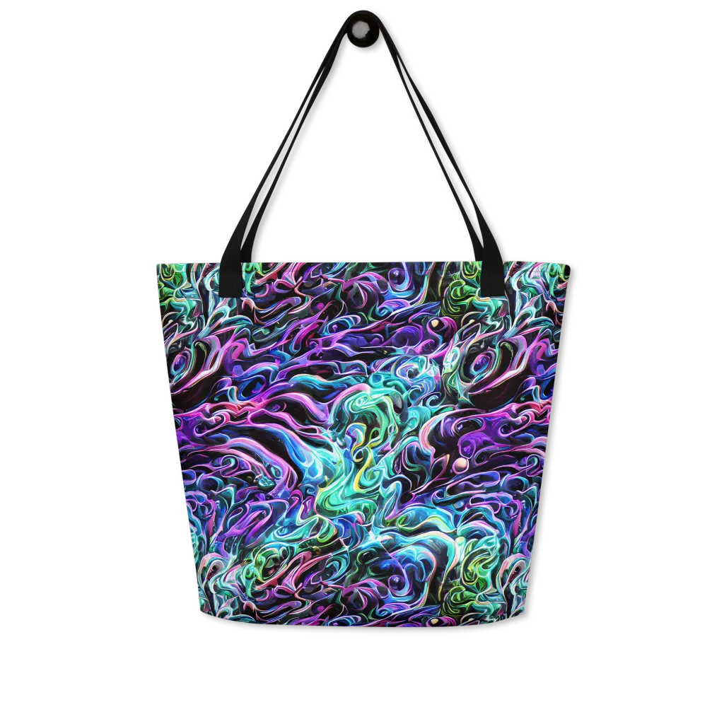 Afterglow Riptide on Large Tote Bag W/ Pocket — Front