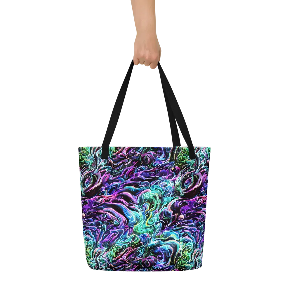 Afterglow Riptide on Large Tote Bag W/ Pocket — Front