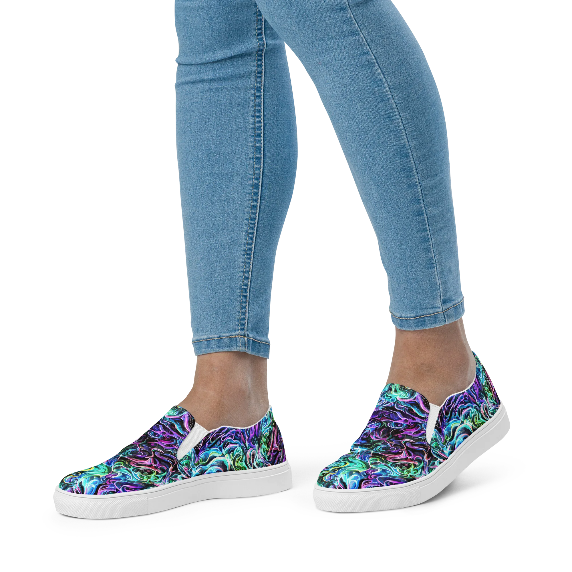 Afterglow Riptide on Women's Slip-On Canvas Shoes — Front