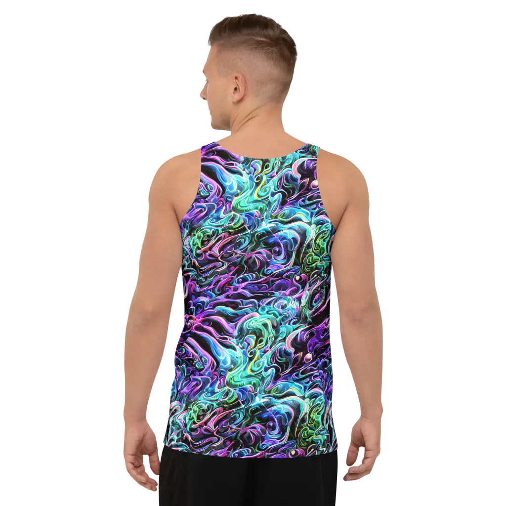 Afterglow Riptide on Men's Tank Top — Back