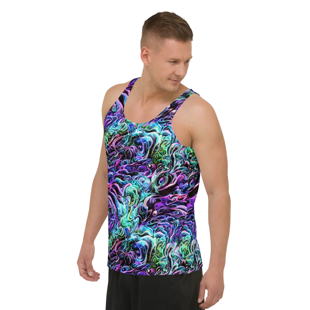 Afterglow Riptide on Men's Tank Top — Left Front