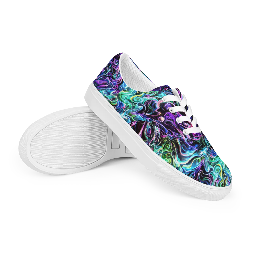 Afterglow Riptide on Men's Lace-Up Canvas Shoes — Right Front