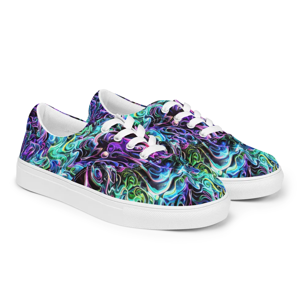 Afterglow Riptide on Men's Lace-Up Canvas Shoes — Right Front