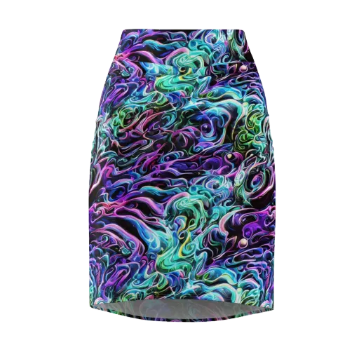 Afterglow Riptide on a Pencil Skirt
