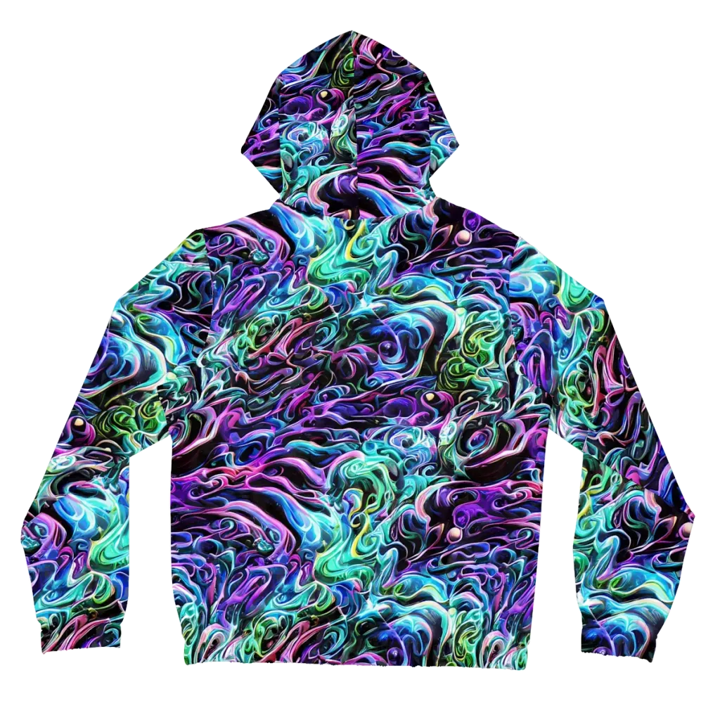 Afterglow Riptide on Women's Full-Zip Hoodie — Back