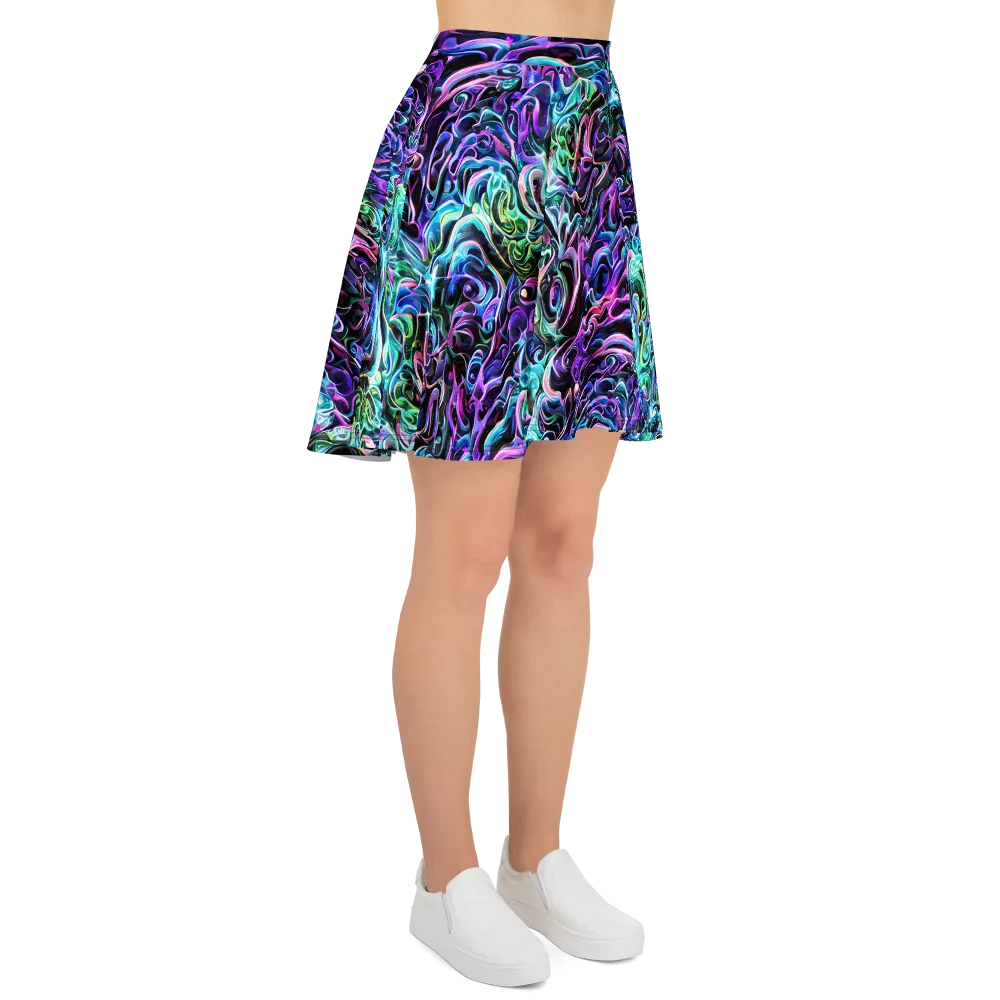 Afterglow Riptide on Skater Skirt — Right
