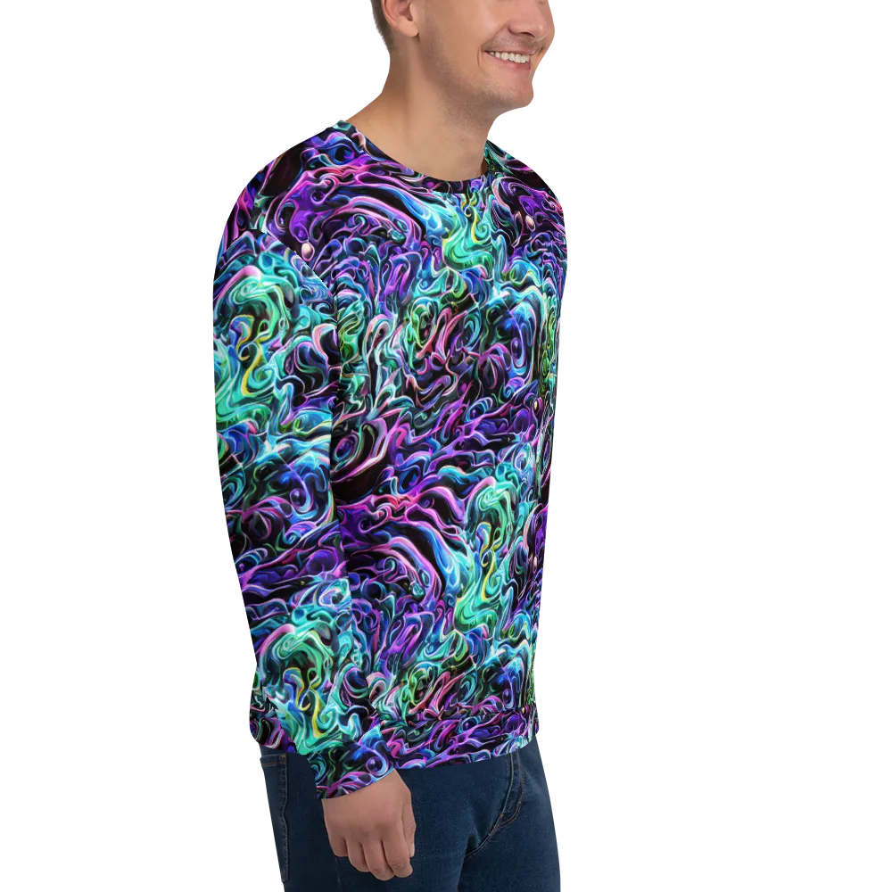 Afterglow Riptide on Sweatshirt — Right Front