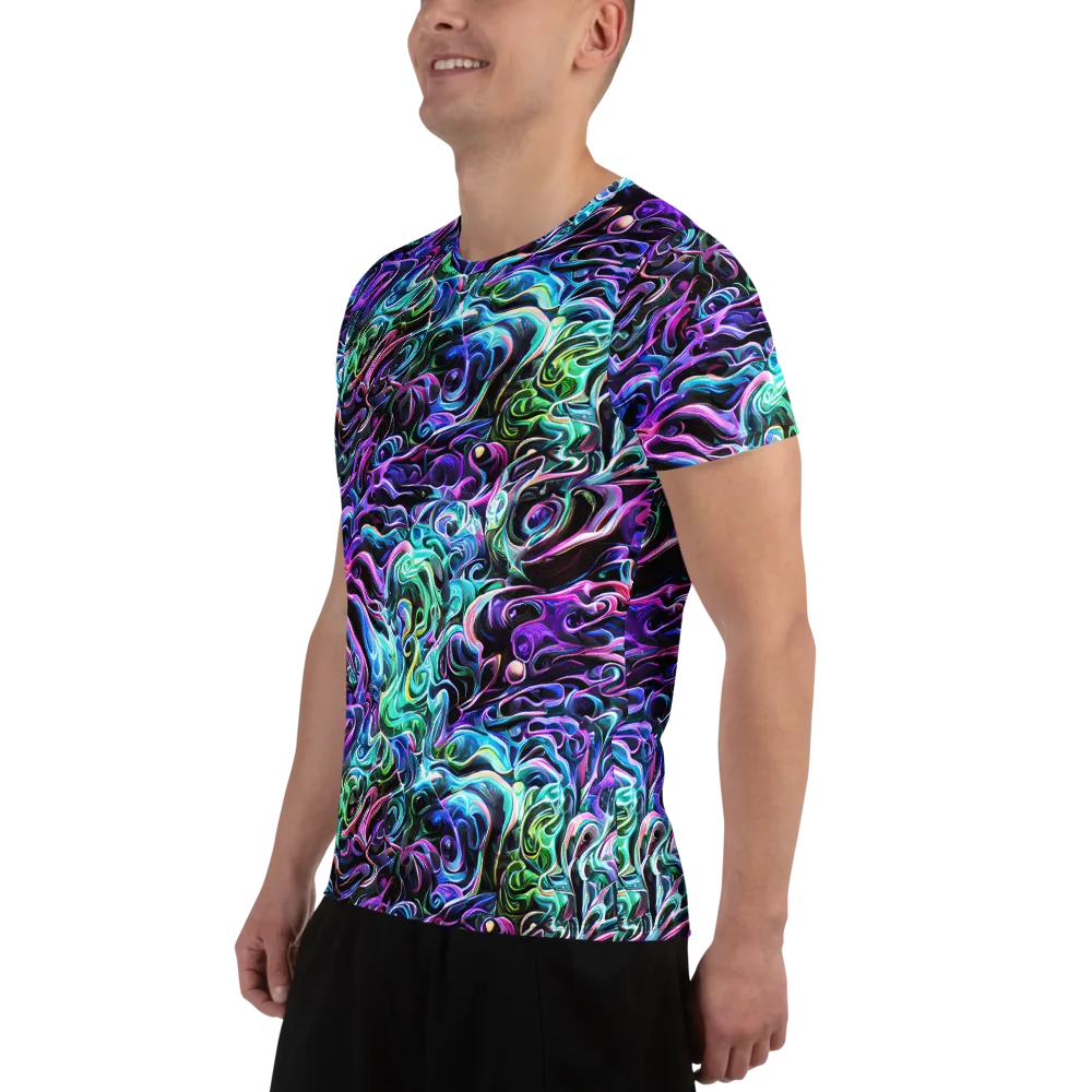 Afterglow Riptide on Men's Athletic T-Shirt — Left