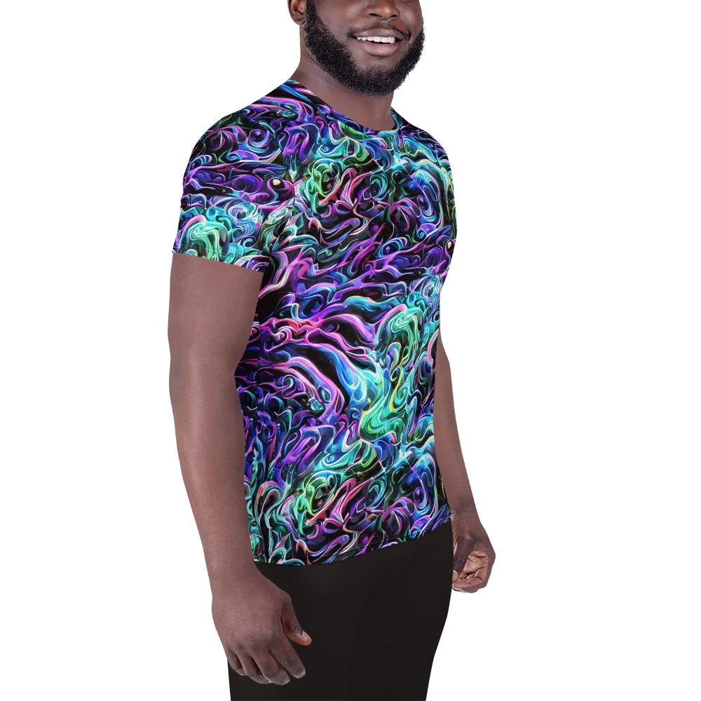 Afterglow Riptide on Men's Athletic T-Shirt — Right