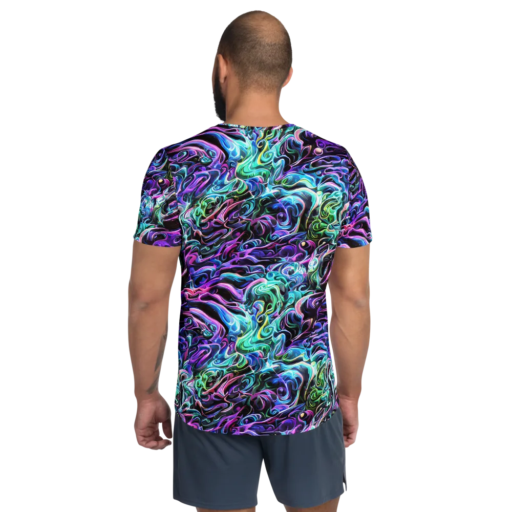 Afterglow Riptide on Men's Athletic T-Shirt — Back