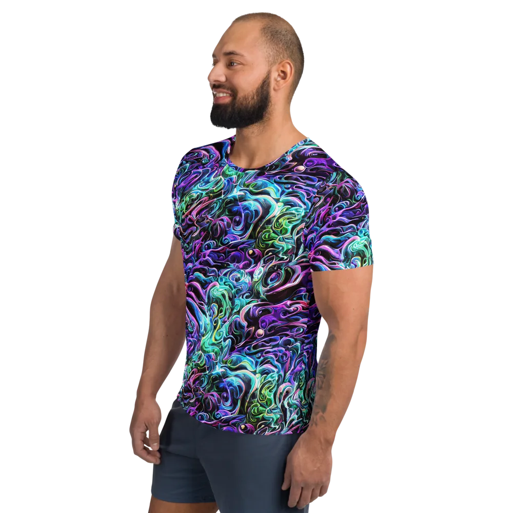 Afterglow Riptide on Men's Athletic T-Shirt — Left