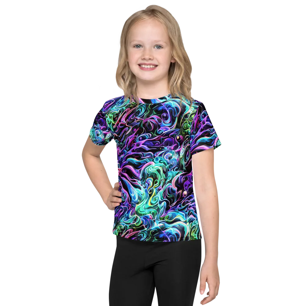 Afterglow Riptide on Kids Crew Neck T-Shirt — Front