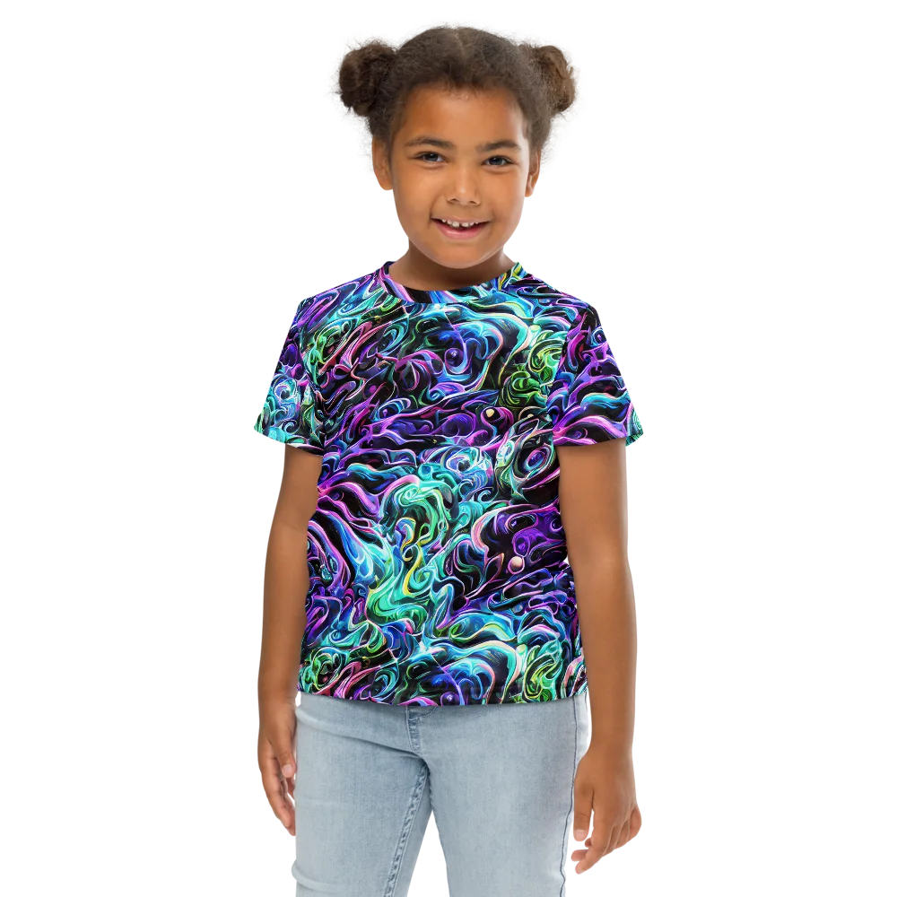 Afterglow Riptide on Kids Crew Neck T-Shirt — Front