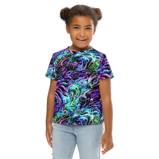 Afterglow Riptide on a Kids Crew Neck T-Shirt