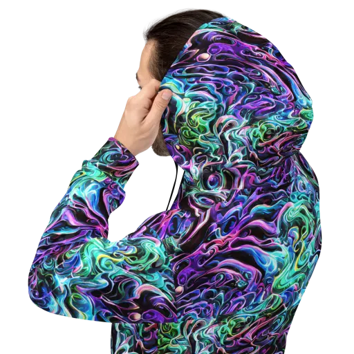 Afterglow Riptide on a Hoodie