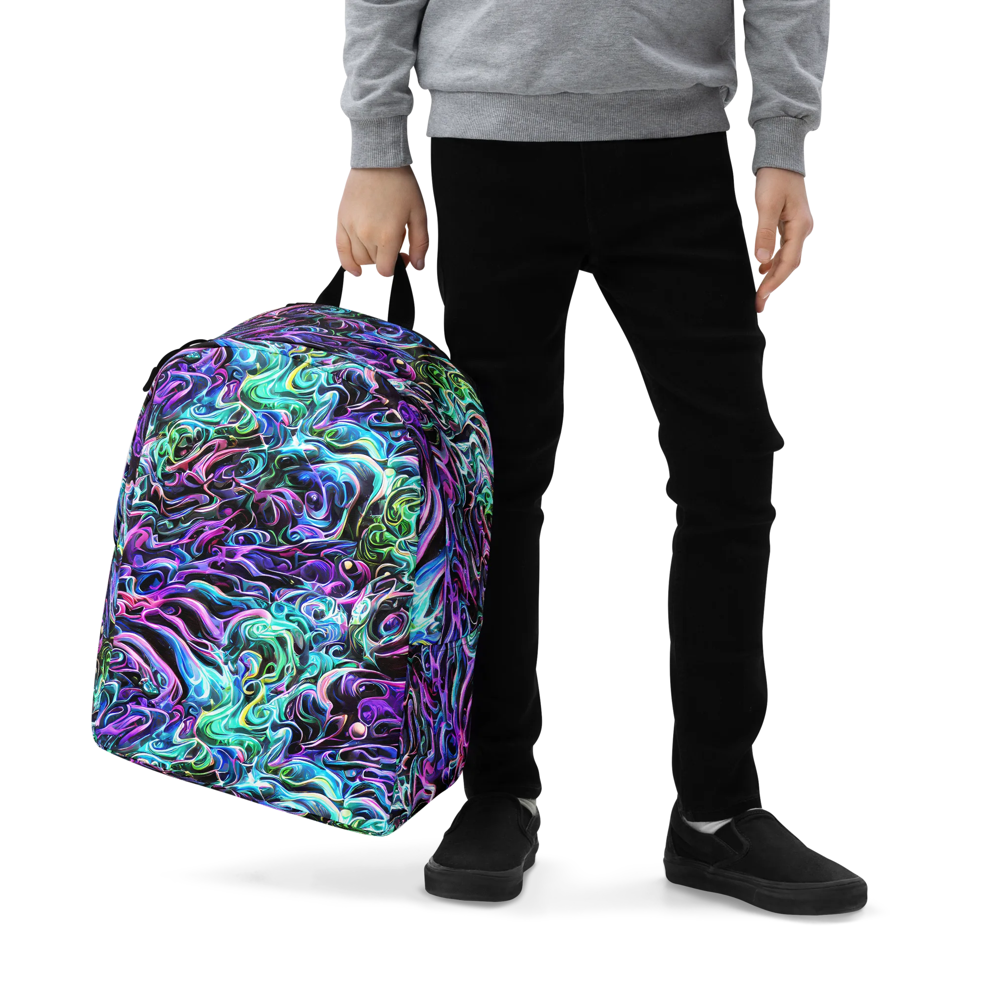 Afterglow Riptide on Minimalist Backpack — Zoomed-in