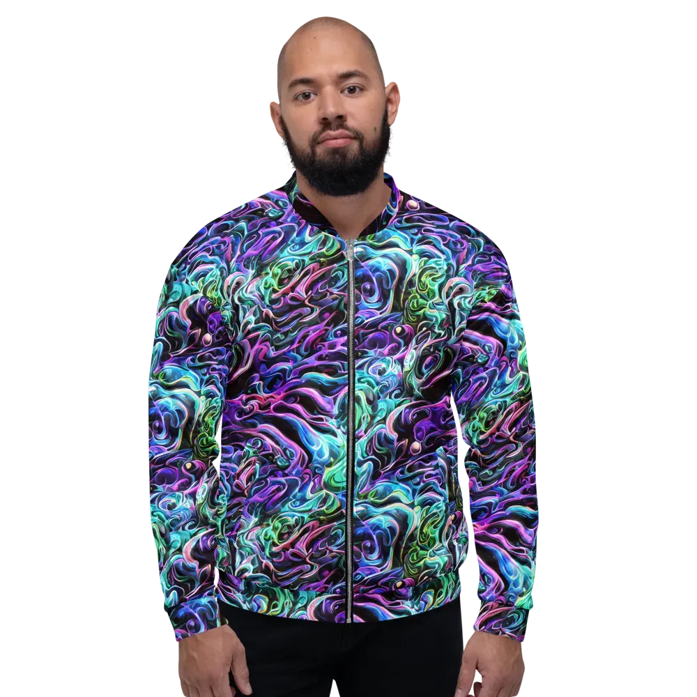 Afterglow Riptide on Bomber Jacket — Front