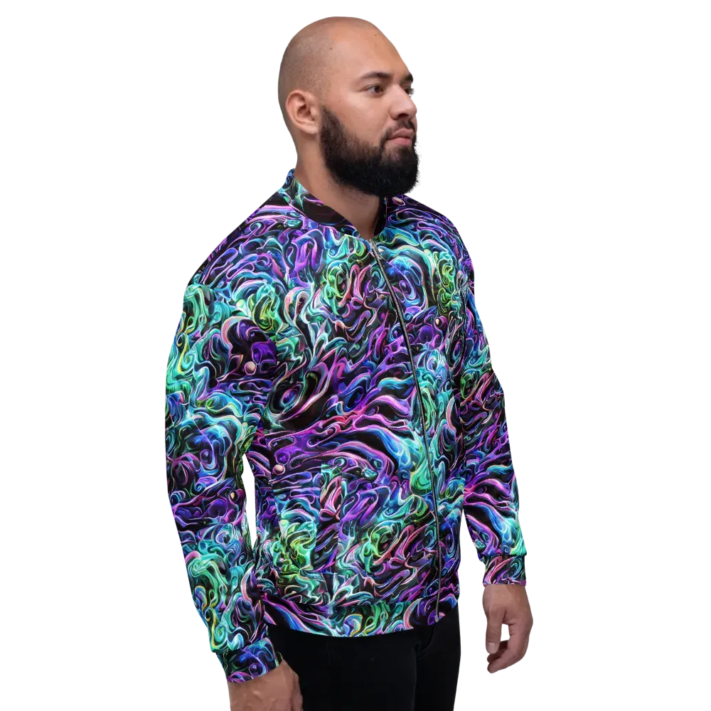 Afterglow Riptide on Bomber Jacket — Right