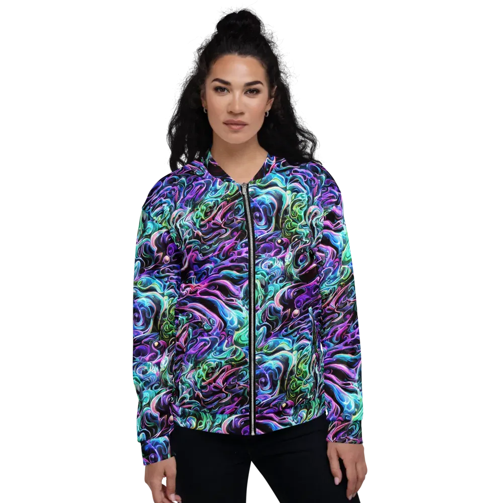 Afterglow Riptide on Bomber Jacket — Front