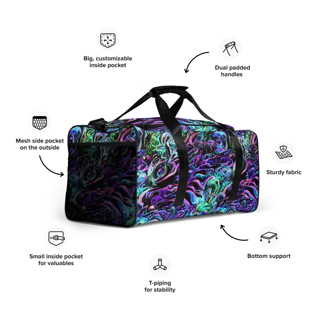 Afterglow Riptide on Duffle Bag — Right Front