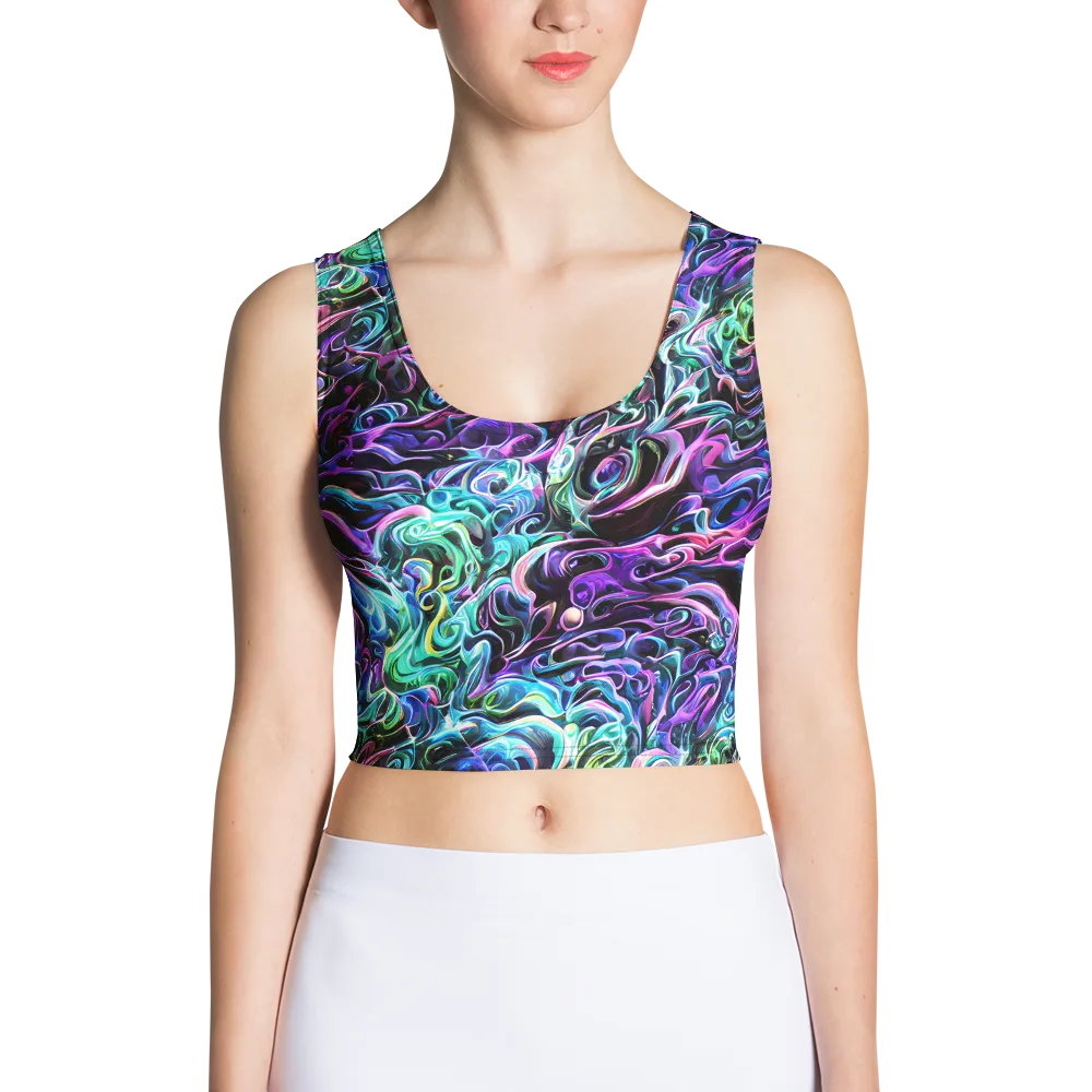 Afterglow Riptide on Crop Top — Front