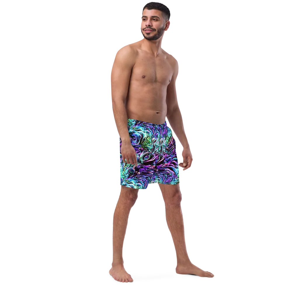 Afterglow Riptide on Swim Trunks — Right Front