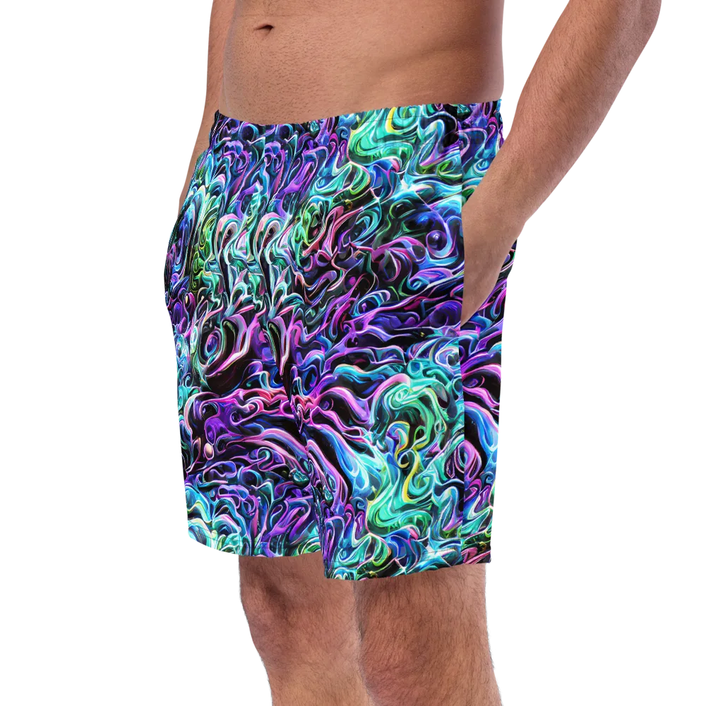 Afterglow Riptide on Swim Trunks — Left Front