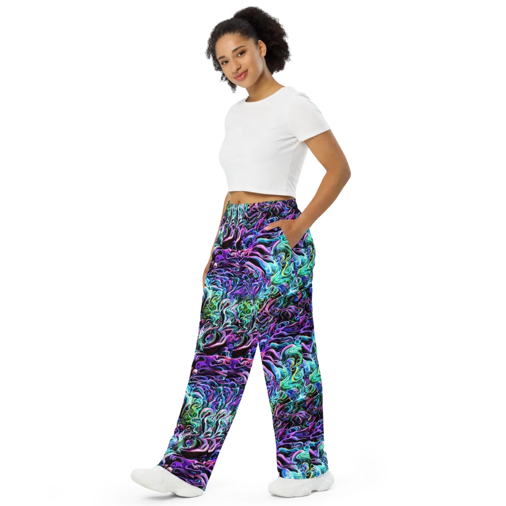 Afterglow Riptide on Wide-Leg Pants — Left Front