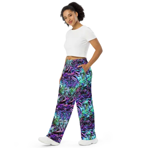 Afterglow Riptide on a Wide-Leg Pants