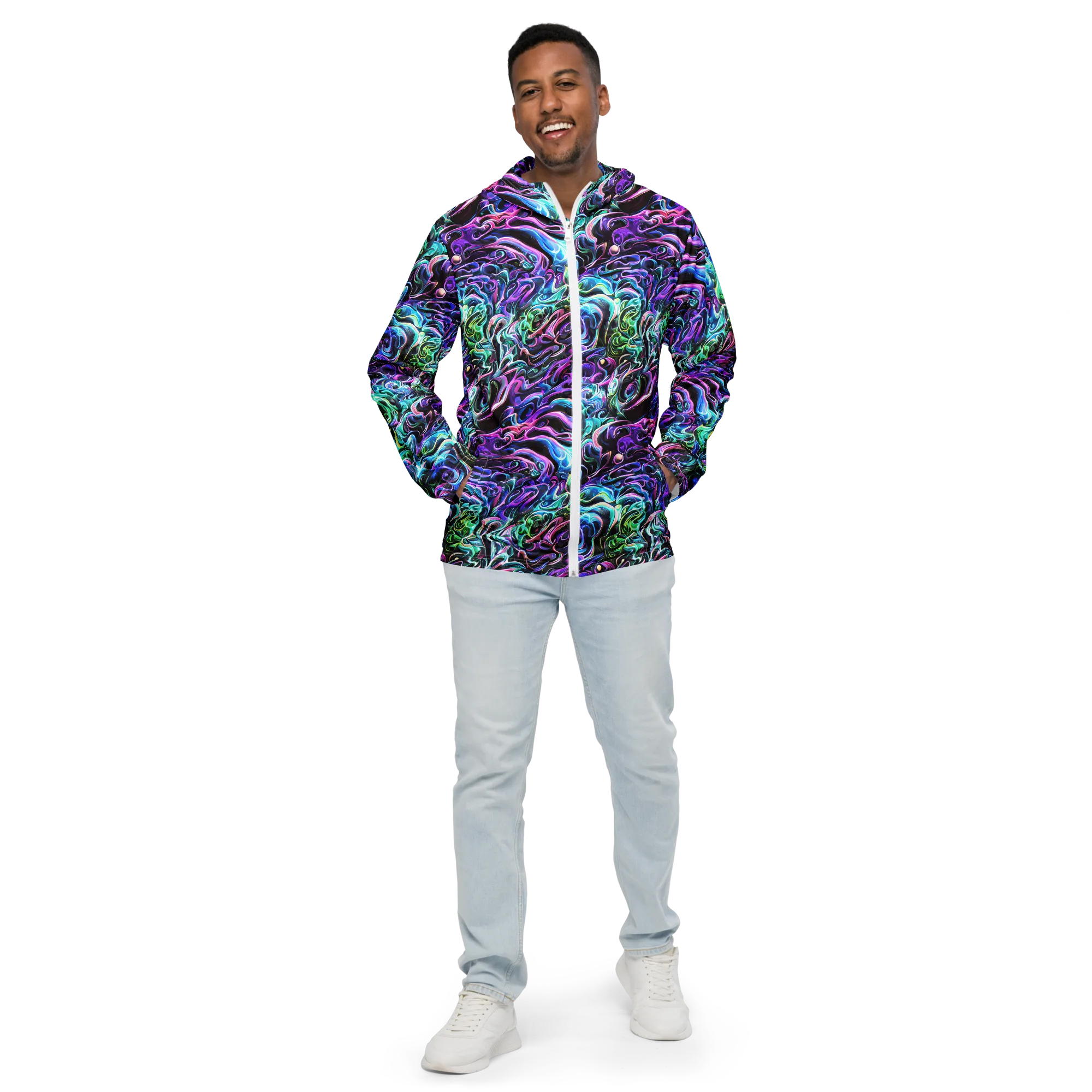 Afterglow Riptide on Men's Windbreaker — Front