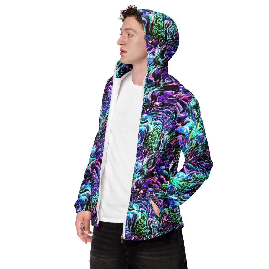 Afterglow Riptide on Men's Windbreaker — Left Front