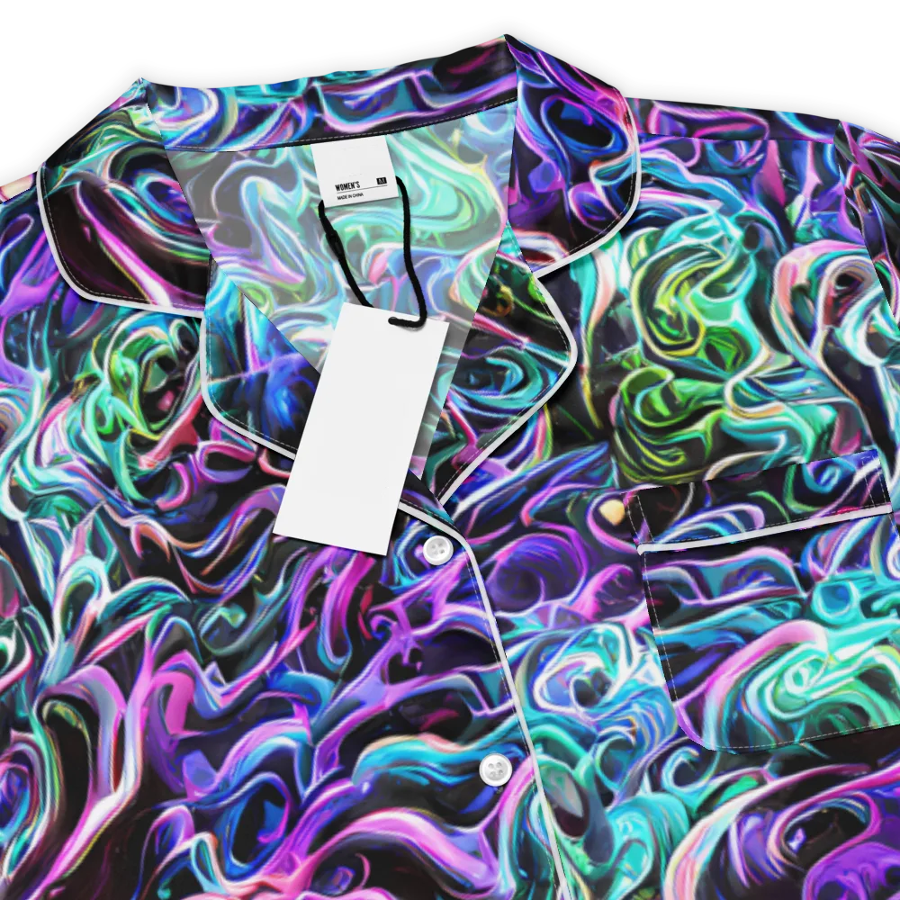 Afterglow Riptide on Women's Short Sleeve Pajama Top — Product details