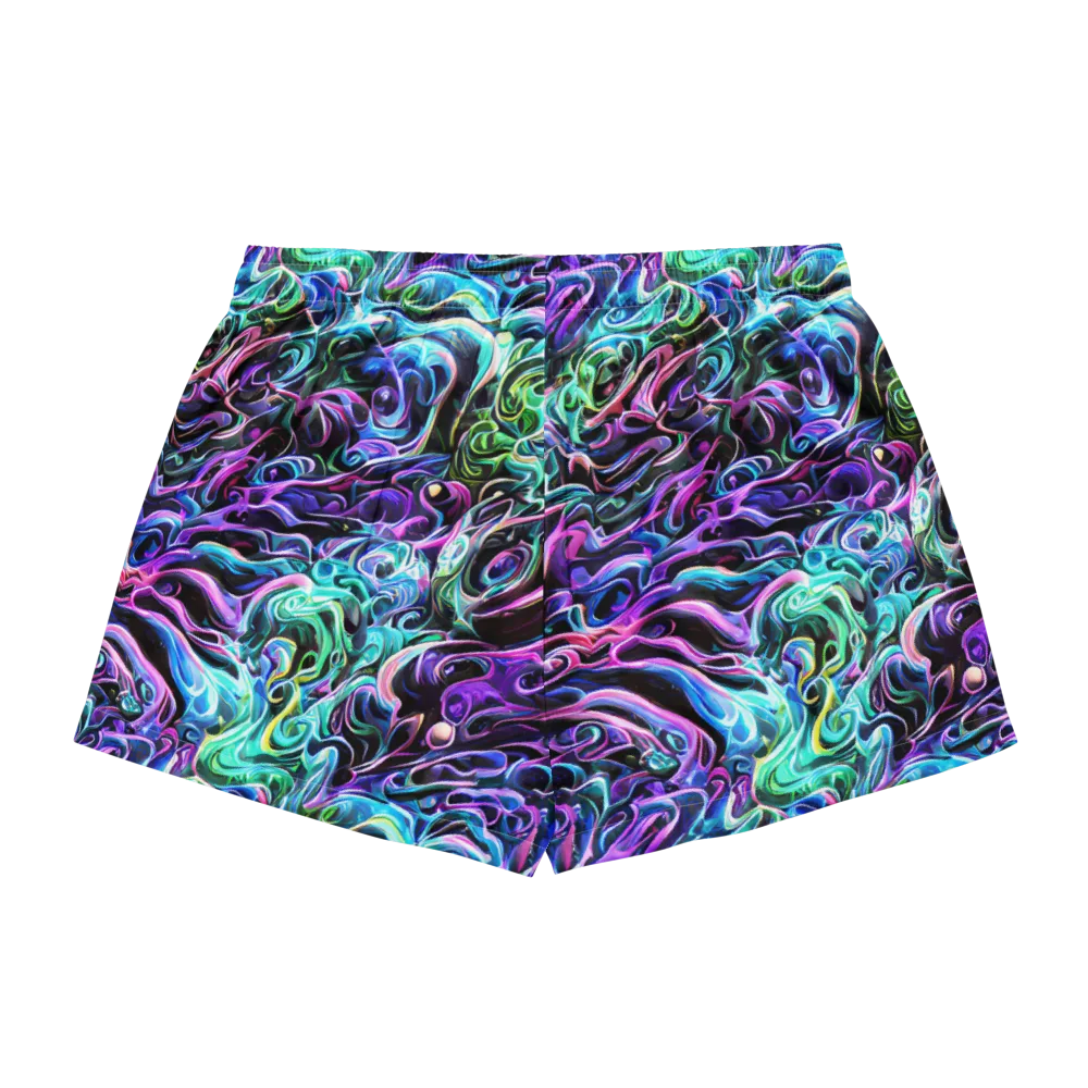 Afterglow Riptide on Women's Pajama Shorts — Back
