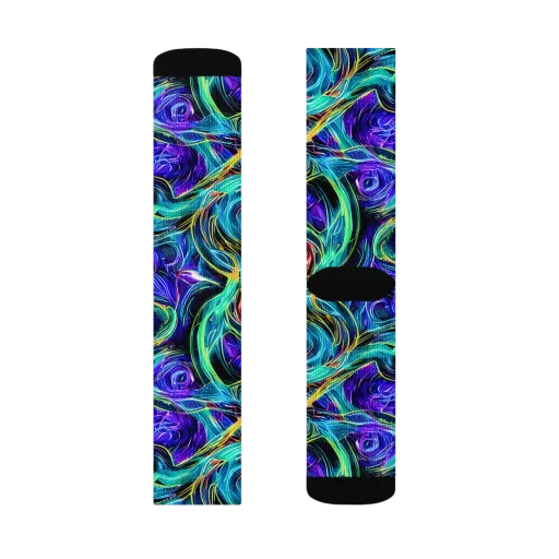 Luminous Swirl on a Socks