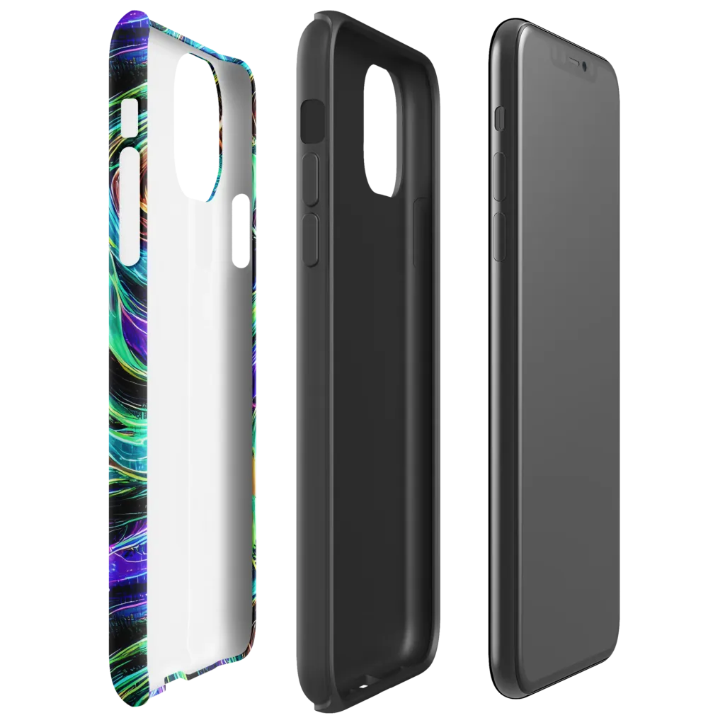 Luminous Swirl on Tough Case for iPhone® — Right