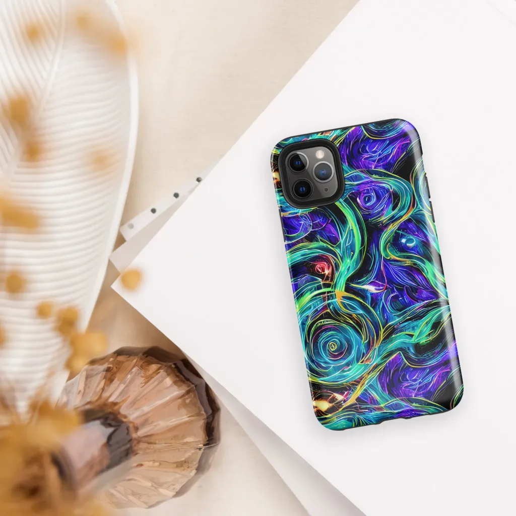 Luminous Swirl on Tough Case for iPhone® — Front