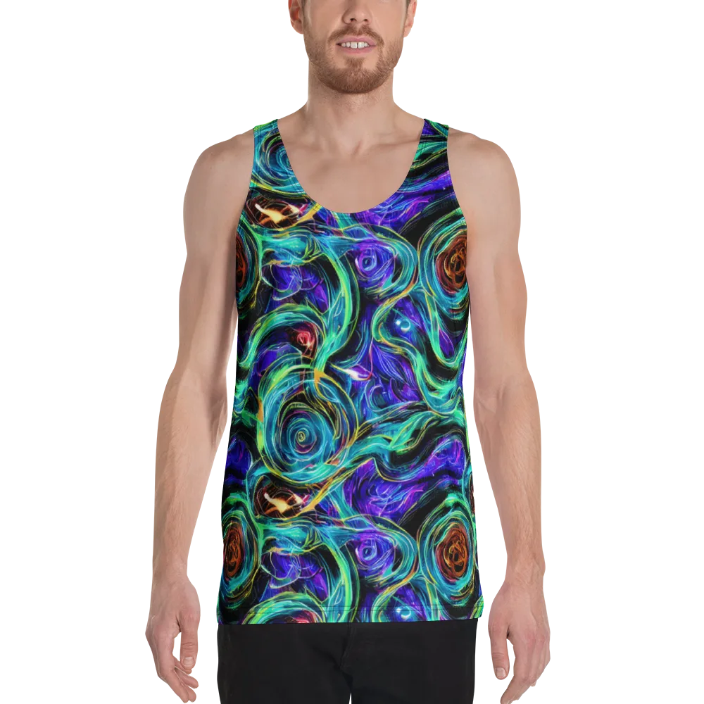 Luminous Swirl on Men's Tank Top — Front