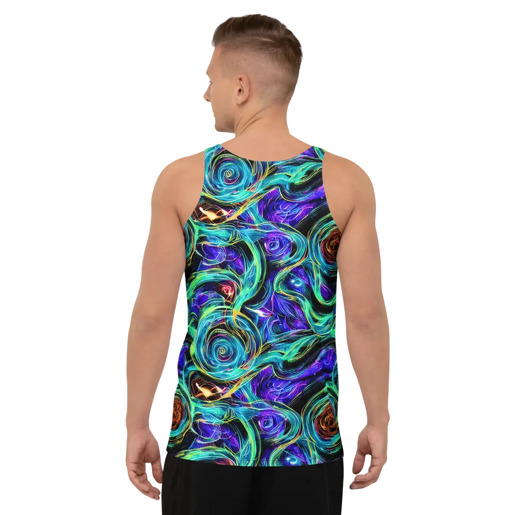 Luminous Swirl on Men's Tank Top — Back