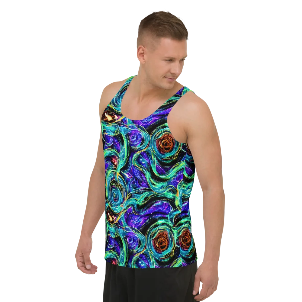 Luminous Swirl on Men's Tank Top — Left Front