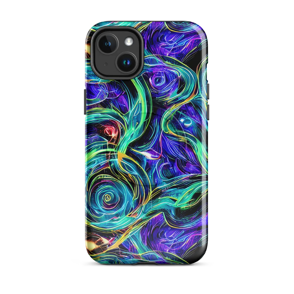 Luminous Swirl on MagSafe Tough Case for iPhone® — Front