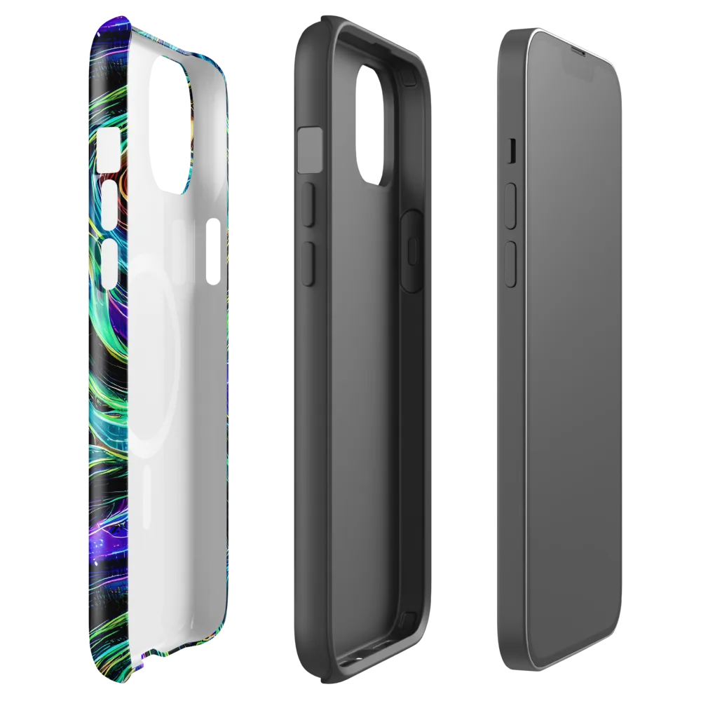 Luminous Swirl on MagSafe Tough Case for iPhone® — Front